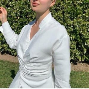 Celia Ruched Shirtdress